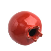 Classic Red Pomegranate Vase Ceramic Decorative Figurine Handmade from Jerusalem 3,6"